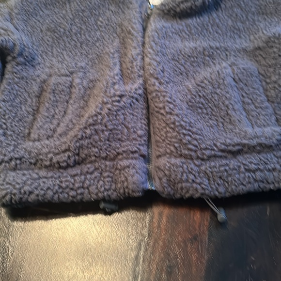 Small Gray RSQ Zip Up Sherpa Hoodie - Picture 2 of 3